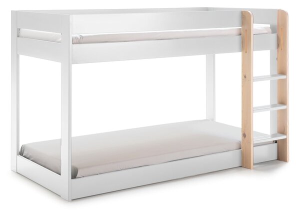 Fehér emeletes gyerekágy 90x190 cm Angel – Marckeric