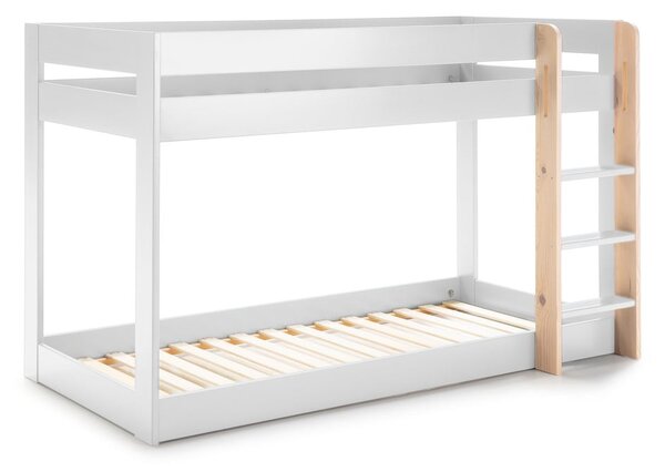 Fehér emeletes gyerekágy 90x190 cm Angel – Marckeric