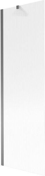 Mexen Next 1-szárnyú fürdőkád paraván 60 x 150 cm, csíkos, gun metal - 895-060-000-00-09-95