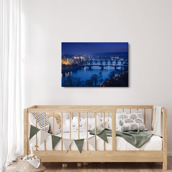 A prágai hidak képe (90x60 cm)