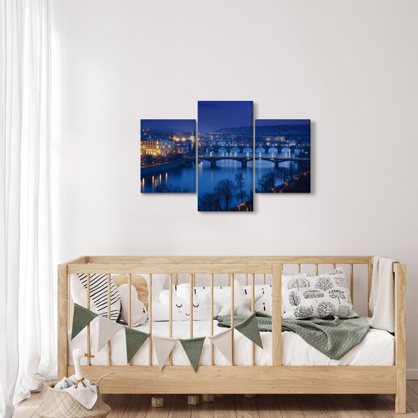 A prágai hidak képe (90x60 cm)