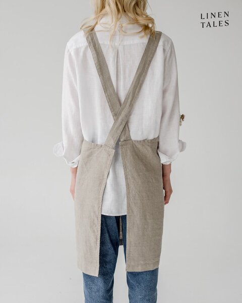 Len kötény Crossback – Linen Tales