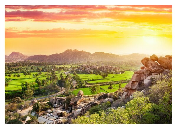 Kép a Hampi-völgyről Indiában (70x50 cm)