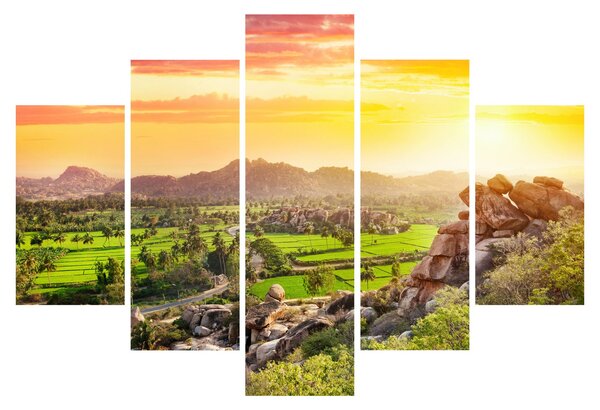 Kép a Hampi-völgyről Indiában (150x105 cm)