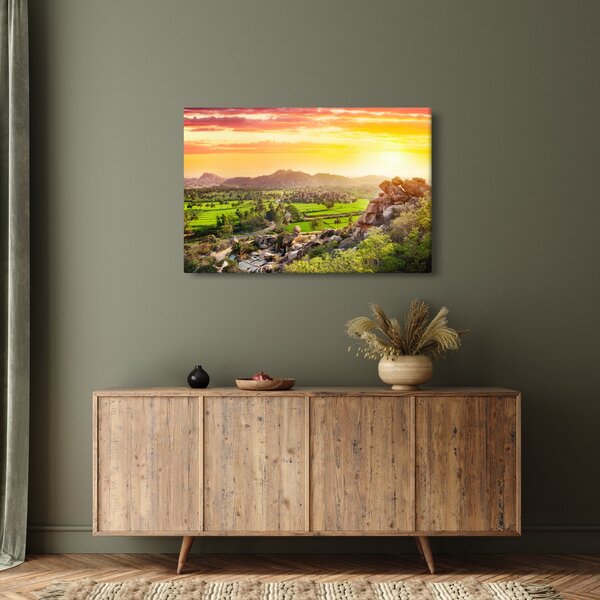 Kép a Hampi-völgyről Indiában (90x60 cm)