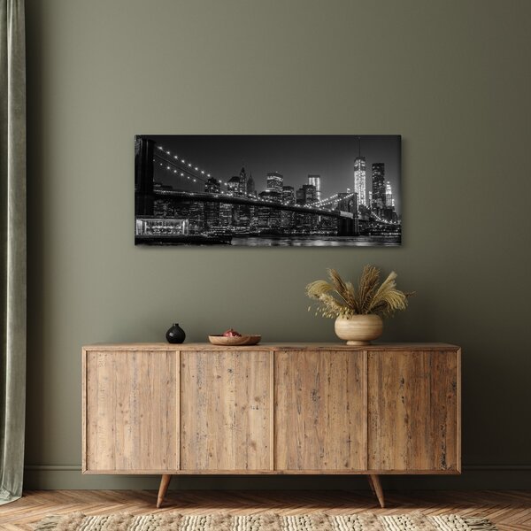 A New York-i Brooklyn-híd képe (120x50 cm)