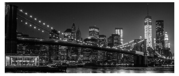 A New York-i Brooklyn-híd képe (120x50 cm)