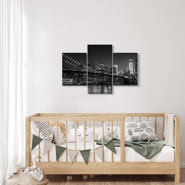 A New York-i Brooklyn-híd képe (90x60 cm)