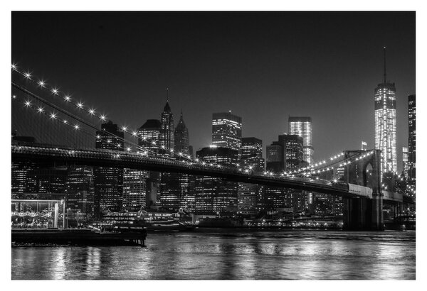 A New York-i Brooklyn-híd képe (90x60 cm)