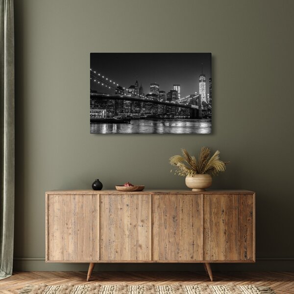 A New York-i Brooklyn-híd képe (90x60 cm)