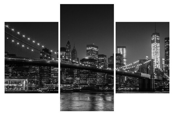 A New York-i Brooklyn-híd képe (90x60 cm)