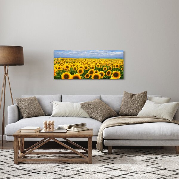 A napraforgó mező képe (120x50 cm)