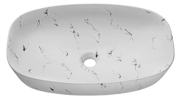 Kerámia mosdó MEGI MW13 | fehér matt 60 cm