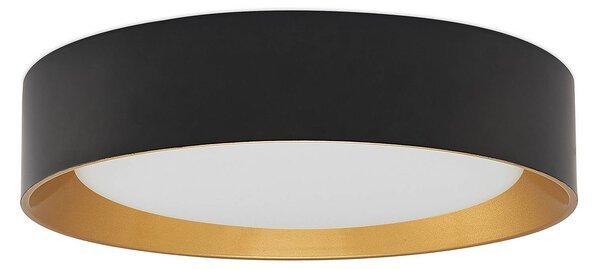 Lindby Kambia LED mennyezeti lámpa, 45 cm, Fekete, Nappali / Étkező, Alumínium, Modern