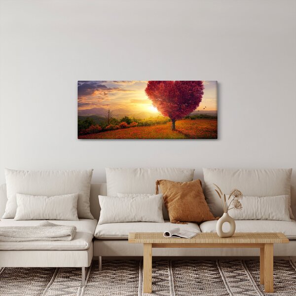 A szív alakú fa képe (120x50 cm)