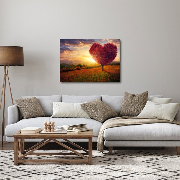 A szív alakú fa képe (70x50 cm)