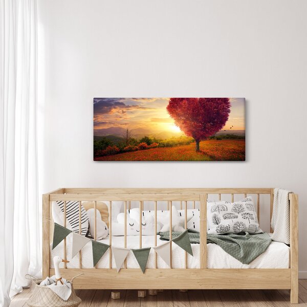 A szív alakú fa képe (120x50 cm)