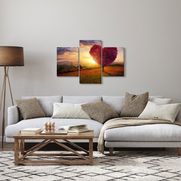 A szív alakú fa képe (90x60 cm)