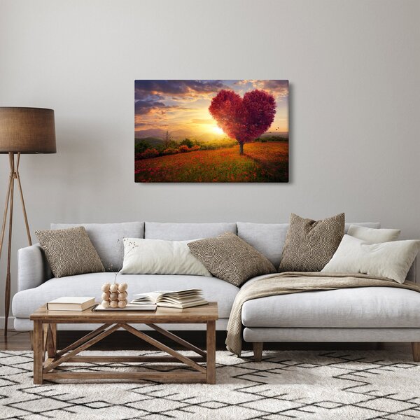 A szív alakú fa képe (90x60 cm)