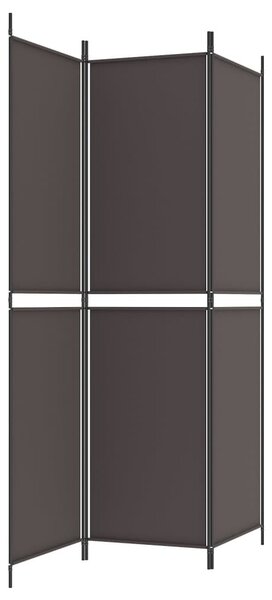 3 paneles barna szövet paraván 150 x 200 cm
