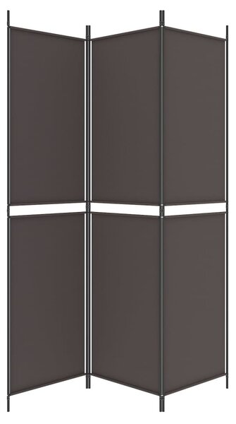3 paneles barna szövet paraván 150 x 200 cm