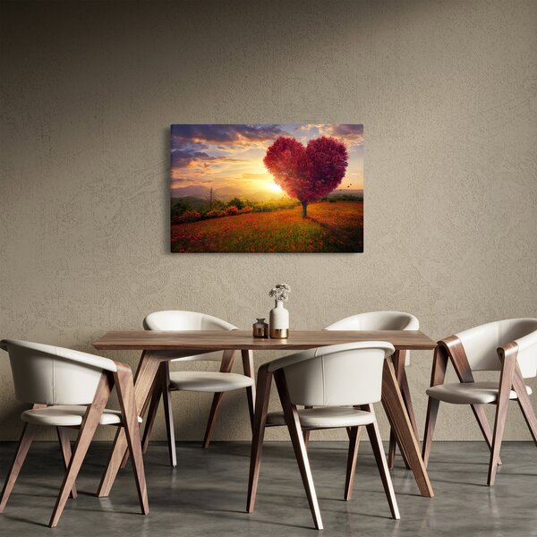 A szív alakú fa képe (90x60 cm)
