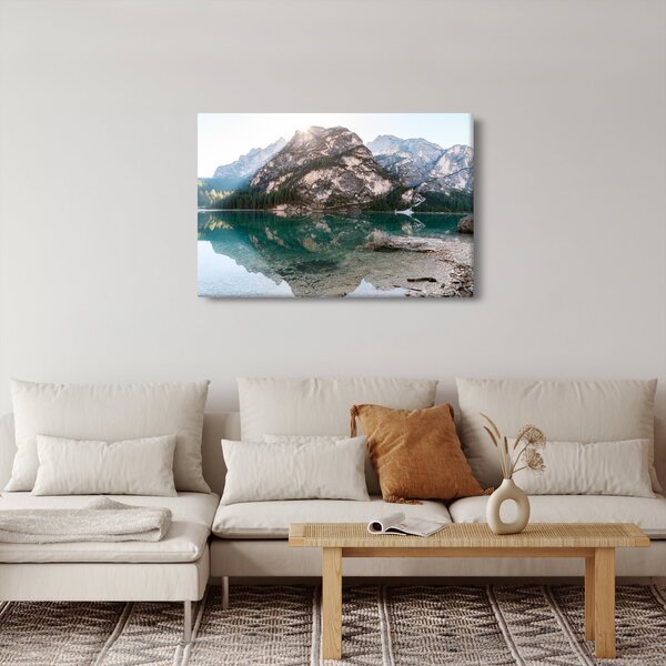 Kép egy hegyi tóról (90x60 cm)