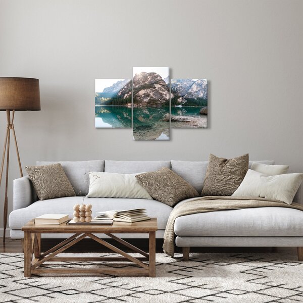 Kép egy hegyi tóról (90x60 cm)