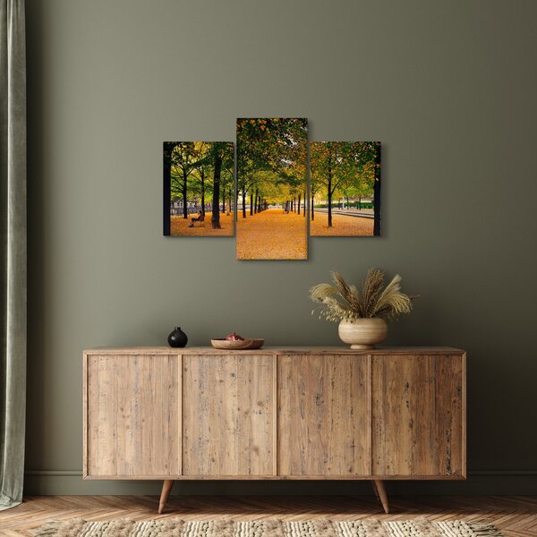Egy kép az őszi fák sikátorából (90x60 cm)