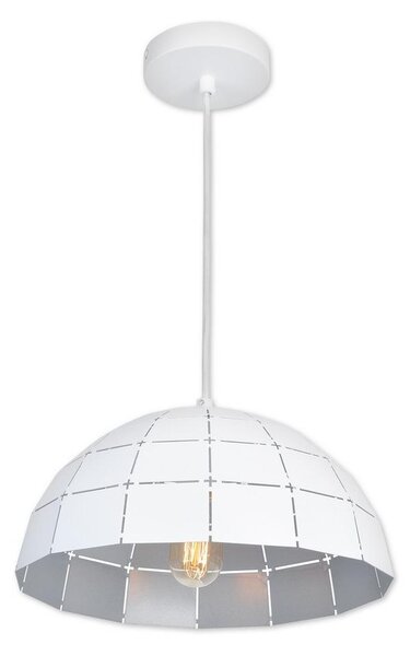 Top Light Top Light Apolo 30B - Csillár zsinóron 1xE27/40W/230V fehér/ezüst TP1605