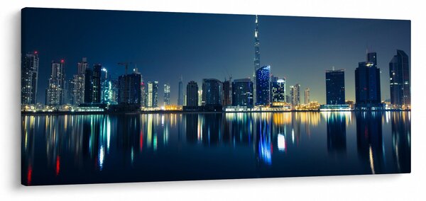 Éjszakai város képe (120x50 cm)