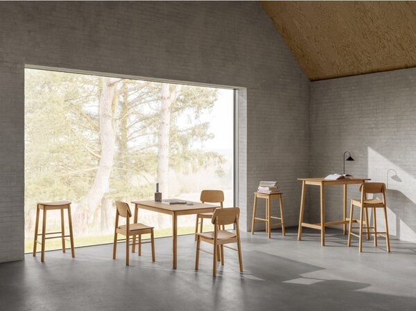 Bárasztal tölgyfa dekorral 60x120 cm Barlow – Actona