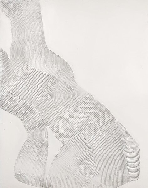 Kézzel festett kép 90x120 cm White Sculpture - Malerifabrikken