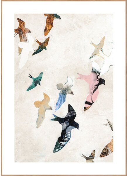 Kép 30x40 cm Abstract Birds – Malerifabrikken