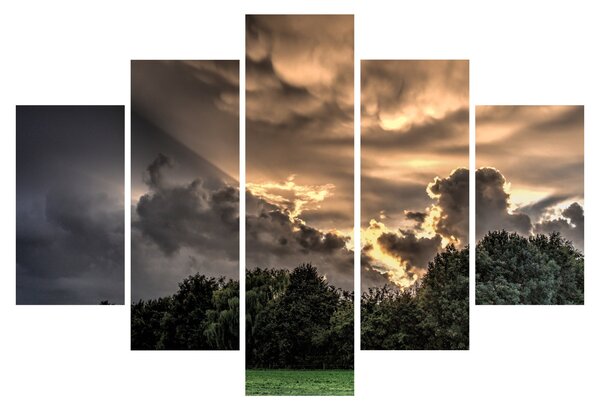 A felhők és az erdő képe (150x105 cm)