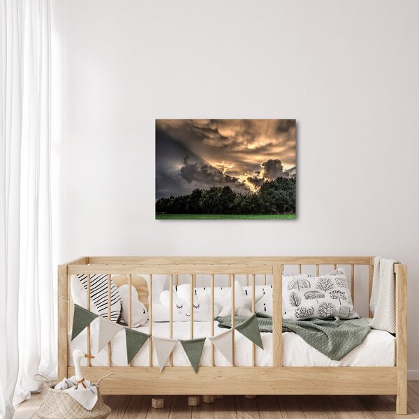 A felhők és az erdő képe (70x50 cm)
