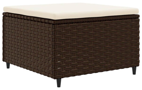 6 részes barna polyrattan kerti ülőgarnitúra párnákkal