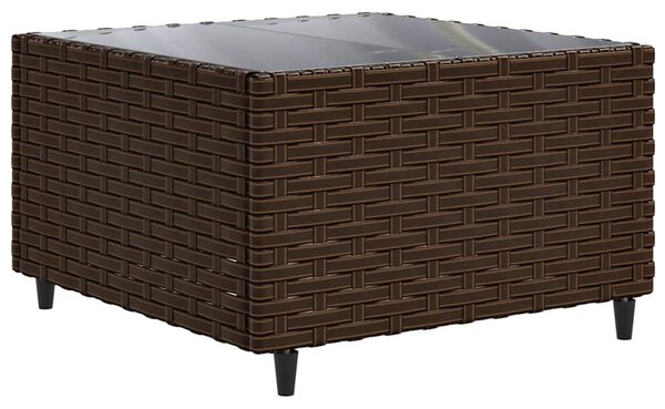 5 részes barna polyrattan kerti ülőgarnitúra párnákkal