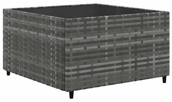 6 részes szürke polyrattan kerti ülőgarnitúra párnákkal