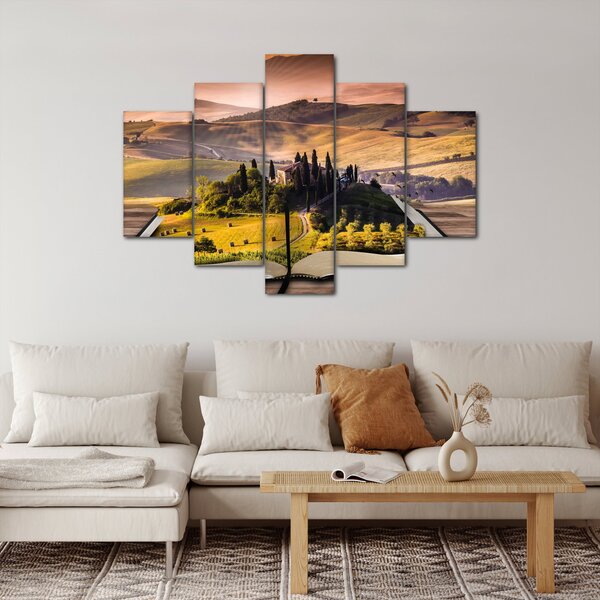 A táj egy könyvben képe (150x105 cm)