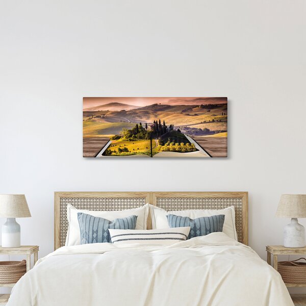 A táj egy könyvben képe (120x50 cm)