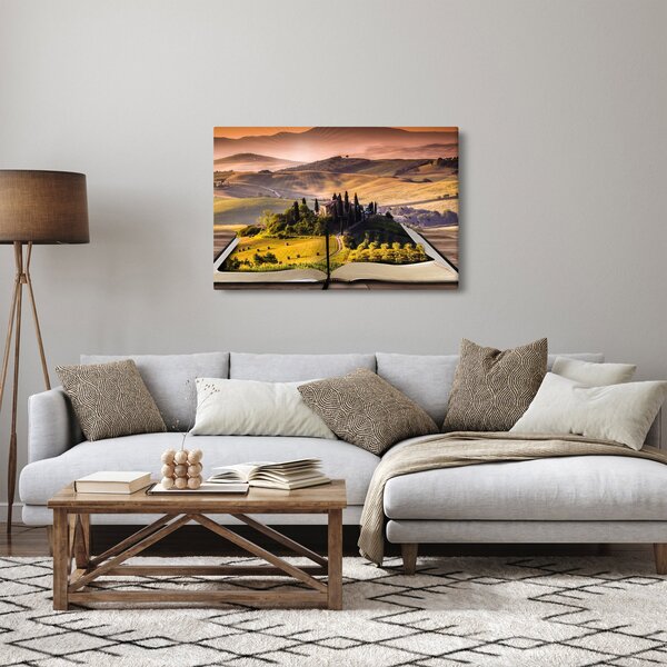 A táj egy könyvben képe (90x60 cm)