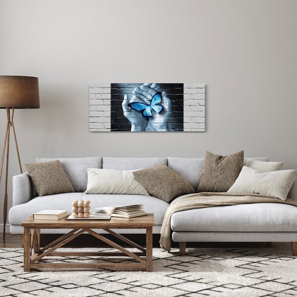 A pillangó képe a falon (120x50 cm)