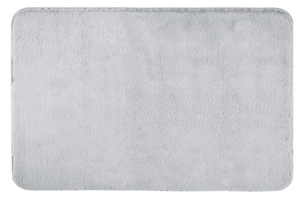Világosszürke textil fürdőszobai kilépő 50x80 cm Saravan – Wenko