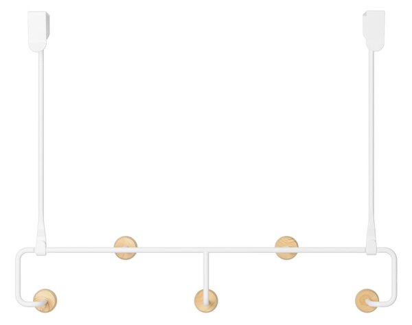 Fehér-natúr színű fém ajtófogas 39 cm Estique – Umbra