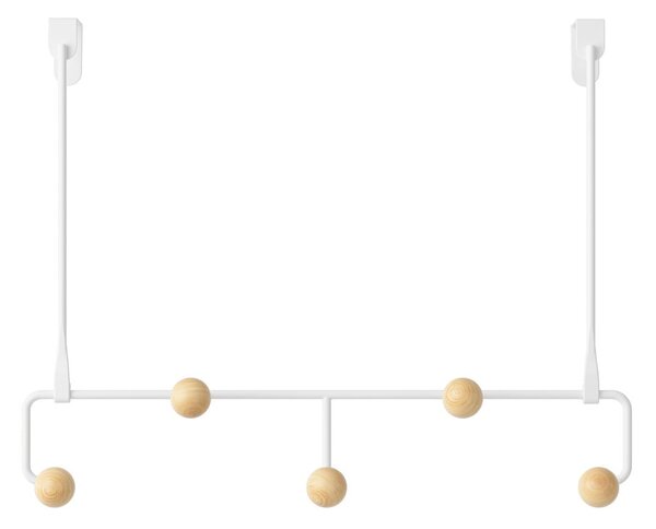Fehér-natúr színű fém ajtófogas 39 cm Estique – Umbra
