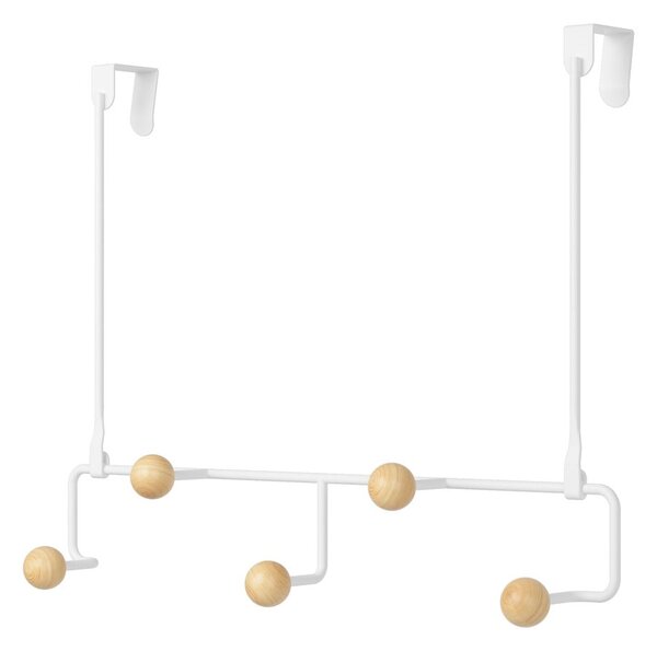 Fehér-natúr színű fém ajtófogas 39 cm Estique – Umbra