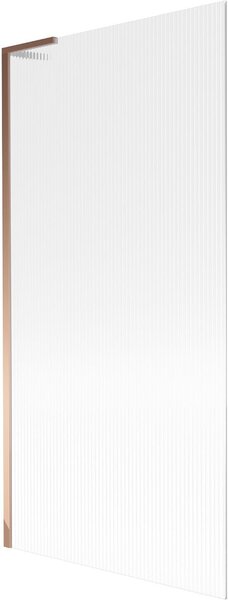 Mexen Next L fürdőkád paraván 1-szárnyú 90 x 150 cm, csíkos, rózsaarany - 895-090-000-03-09-60