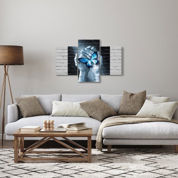 A pillangó képe a falon (90x60 cm)