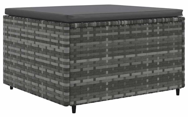 6 részes szürke polyrattan kerti ülőgarnitúra párnákkal